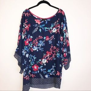 Floral Kimono Style Top 2XL